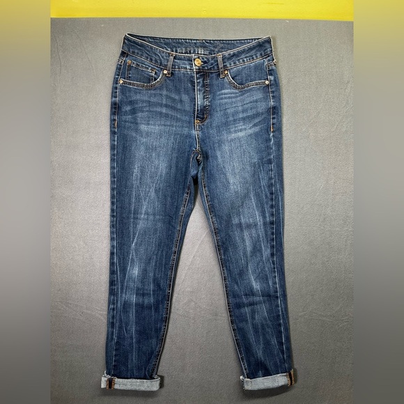 Seven7 Weekend Slim Fit Jeans Womens 6 Blue Stretch Denim Cute Comfy 1376 - Picture 1 of 10